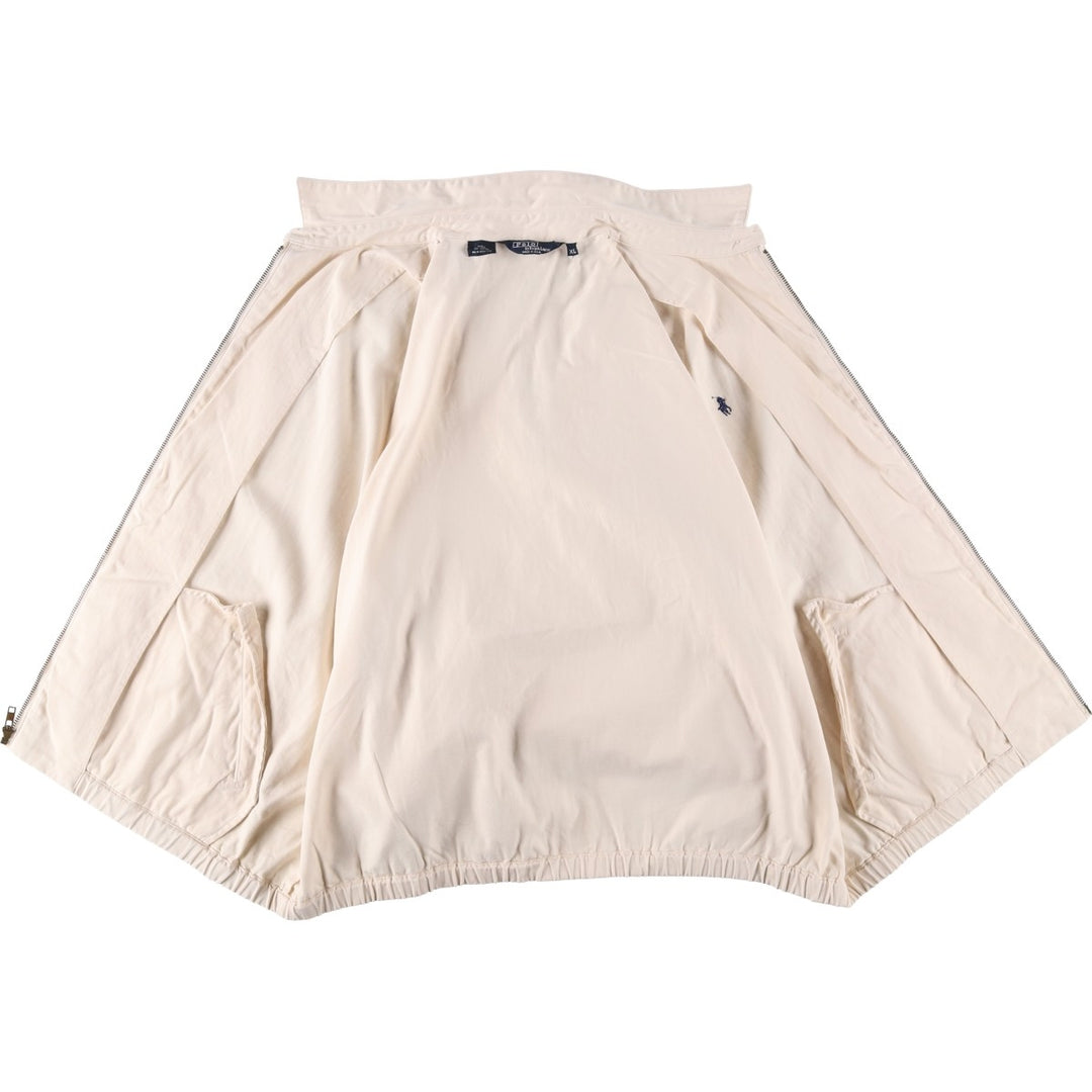 90'S Ralph Lauren POLO by Ralph Lauren Swing Top Sports Jacket Made in USA Men's XL cotton Beige type Vintage Second Hand