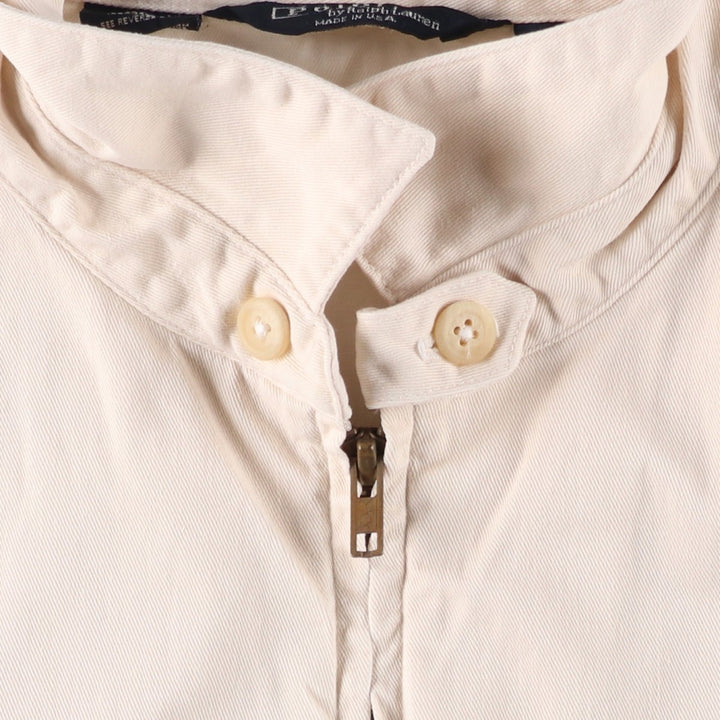 90'S Ralph Lauren POLO by Ralph Lauren Swing Top Sports Jacket Made in USA Men's XL cotton Beige type Vintage Second Hand