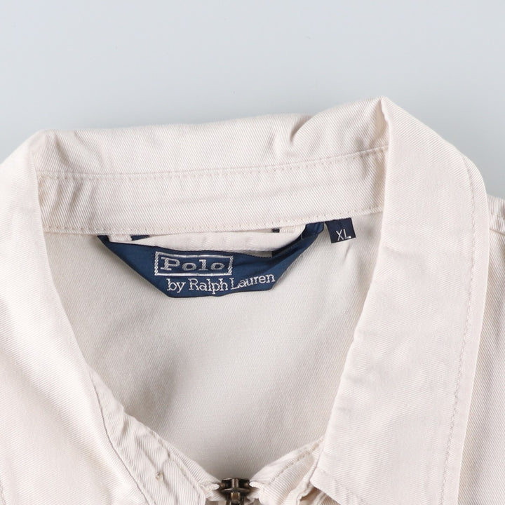 Ralph Lauren POLO by Ralph Lauren Swing Top Sports Jacket Men's XL cotton Beige type Vintage Second Hand