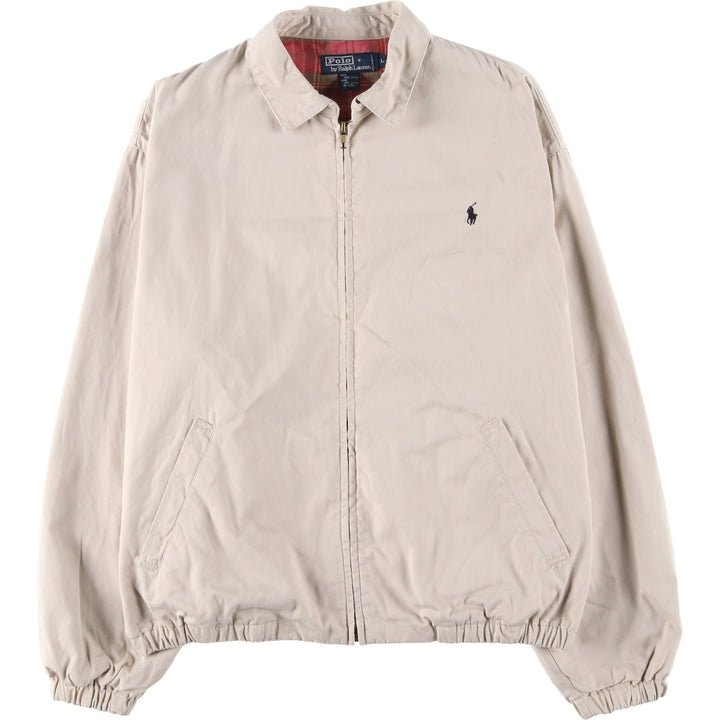 Ralph Lauren POLO by Ralph Lauren Swing Top Sports Jacket Men's L size cotton Beige type Vintage Second Hand