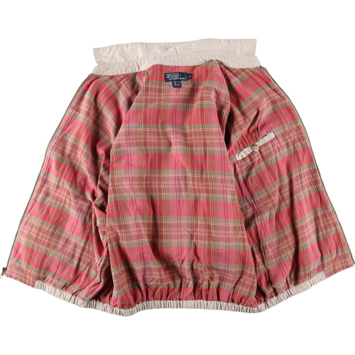 Ralph Lauren POLO by Ralph Lauren Swing Top Sports Jacket Men's L size cotton Beige type Vintage Second Hand