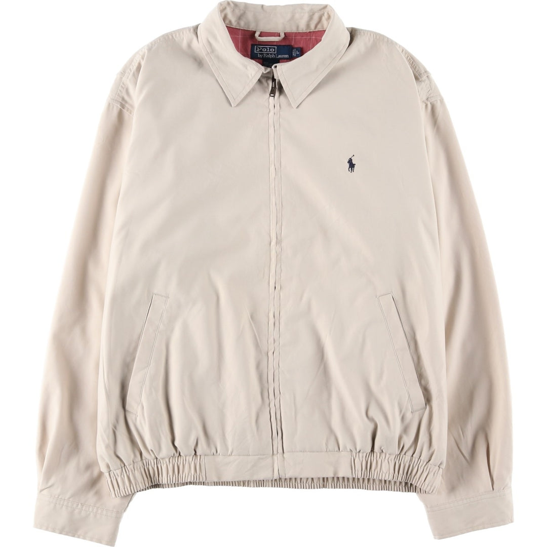 Ralph Lauren POLO by Ralph Lauren Swing Top Sports Jacket Men's L size polyester Beige type Vintage Second Hand
