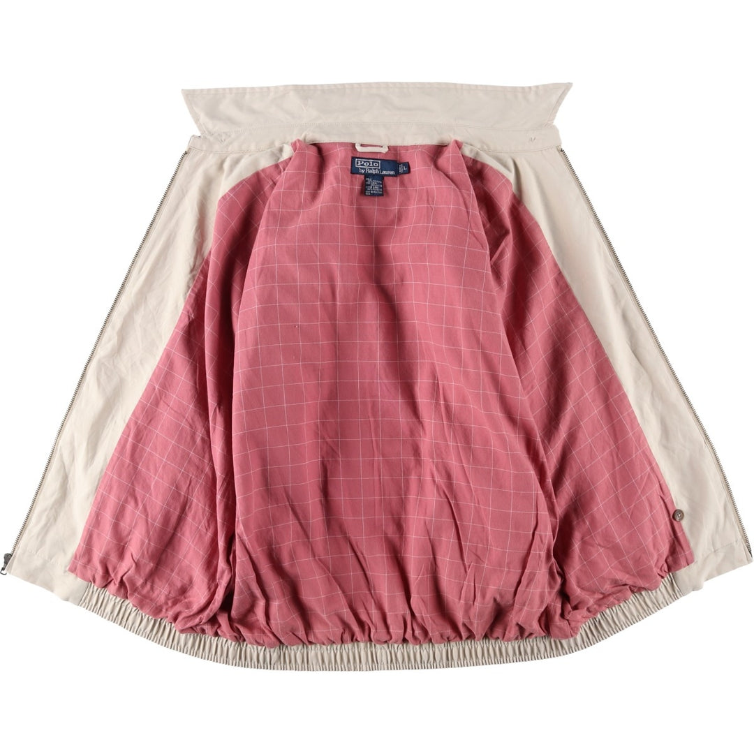 Ralph Lauren POLO by Ralph Lauren Swing Top Sports Jacket Men's L size polyester Beige type Vintage Second Hand