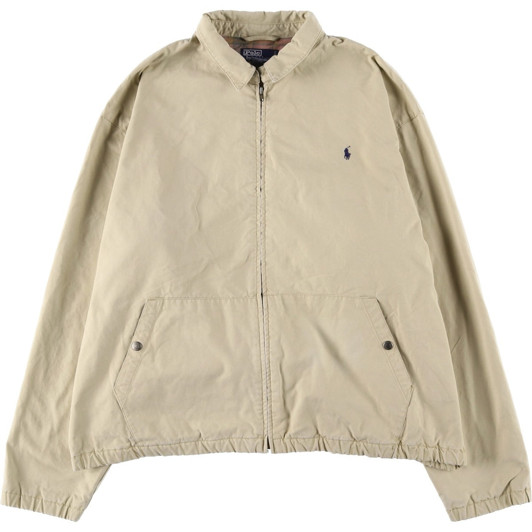 Ralph Lauren POLO by Ralph Lauren Swing Top Sports Jacket Men's XL cotton Beige type Vintage Second Hand