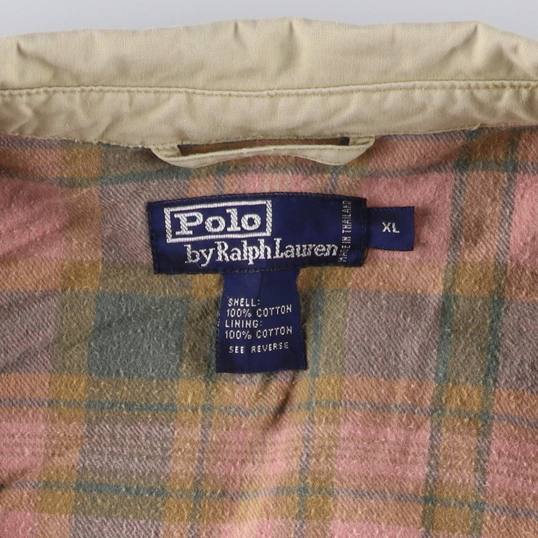 Ralph Lauren POLO by Ralph Lauren Swing Top Sports Jacket Men's XL cotton Beige type Vintage Second Hand