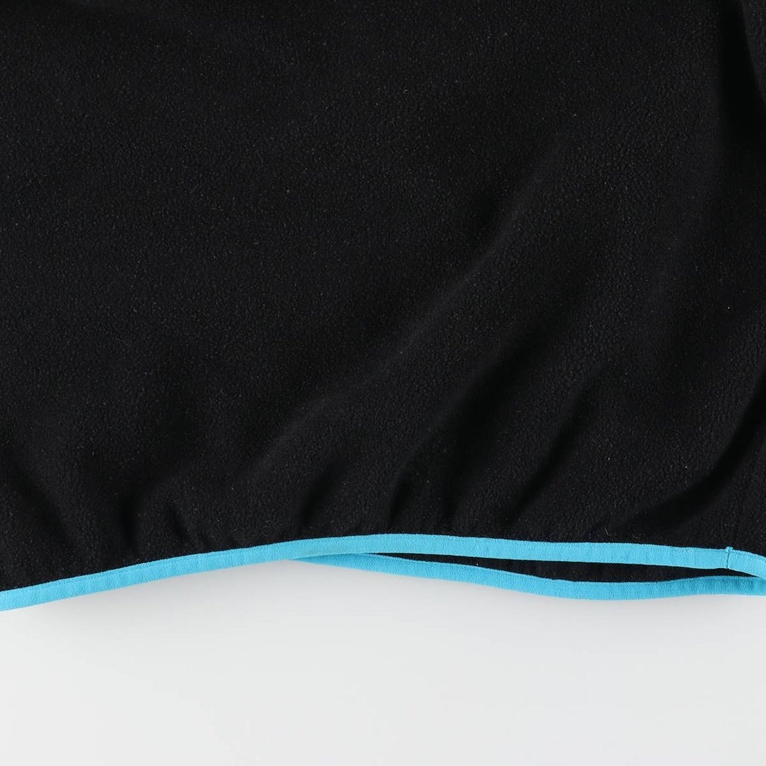 Patagonia Lightweight Synchilla Snap Tee (25455FA15) - Half-Snap Fleece Pullover, Women's Size Small polyester black type Vintage Second Hand