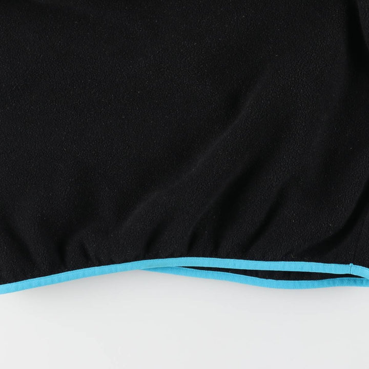 Patagonia Lightweight Synchilla Snap Tee (25455FA15) - Half-Snap Fleece Pullover, Women's Size Small polyester black type Vintage Second Hand