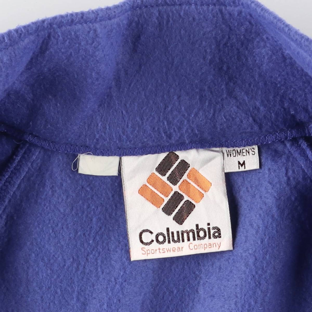Vintage 1970'S Columbia Yellowstone Tag Fleece Jacket, Women's Size Medium unclear Purple type blue-purple Vintage Second Hand