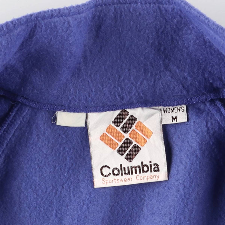 Vintage 1970'S Columbia Yellowstone Tag Fleece Jacket, Women's Size Medium unclear Purple type blue-purple Vintage Second Hand