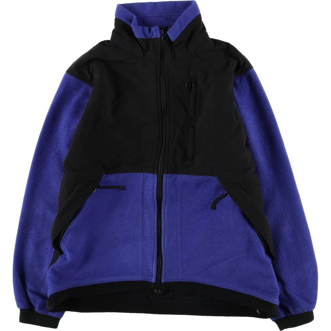 90'S REI Nylon and Fleece Jacket, Women's Size Medium, Vintage polyester Purple type blue-purple Vintage Second Hand