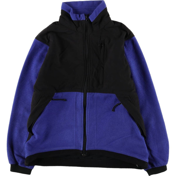 90'S REI Nylon and Fleece Jacket, Women's Size Medium, Vintage polyester Purple type blue-purple Vintage Second Hand