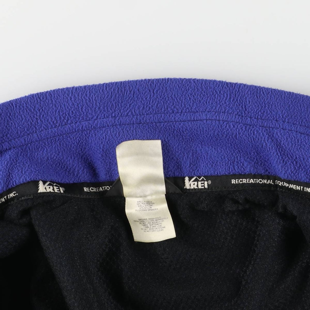 90'S REI Nylon and Fleece Jacket, Women's Size Medium, Vintage polyester Purple type blue-purple Vintage Second Hand