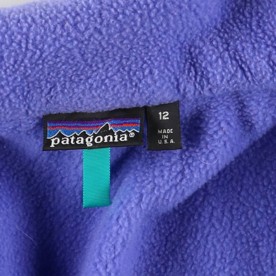 Vintage 80s-90'S Patagonia 25029F9 Fleece Jacket, Made in USA, Women's Size L polyester Purple type blue-purple Vintage Second Hand