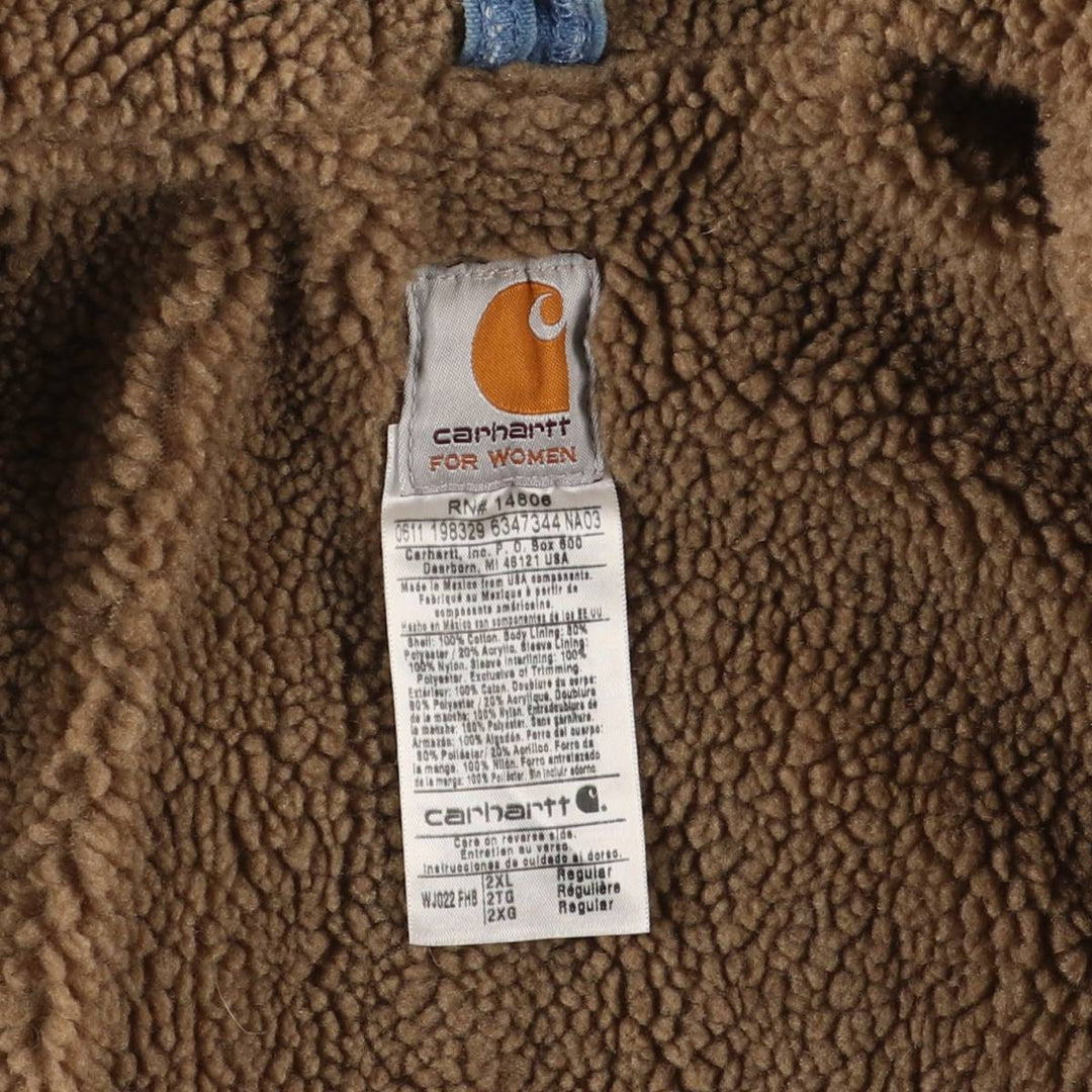 Carhartt FOR WOMEN Padded Duck Work Jacket, Women's XXL cotton blue type Vintage Second Hand