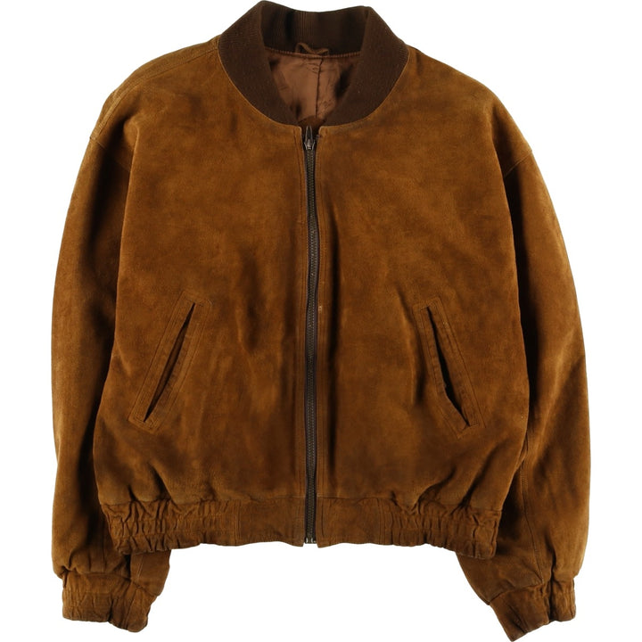 Vintage Leonardo Riva suede leather jacket, size M, men's size M Genuine Leather Suede Leather brown type Vintage Second Hand