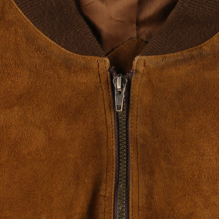 Vintage Leonardo Riva suede leather jacket, size M, men's size M Genuine Leather Suede Leather brown type Vintage Second Hand