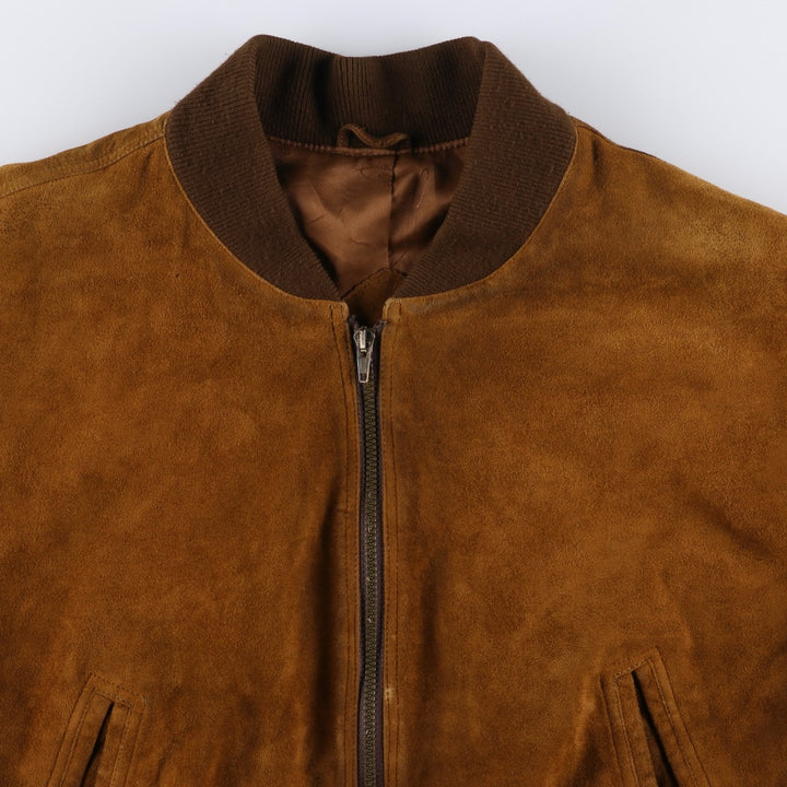 Vintage Leonardo Riva suede leather jacket, size M, men's size M Genuine Leather Suede Leather brown type Vintage Second Hand