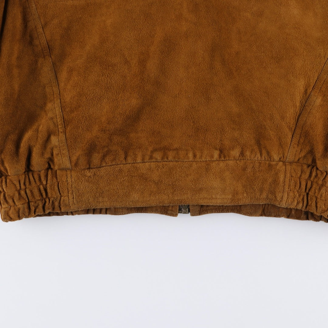 Vintage Leonardo Riva suede leather jacket, size M, men's size M Genuine Leather Suede Leather brown type Vintage Second Hand