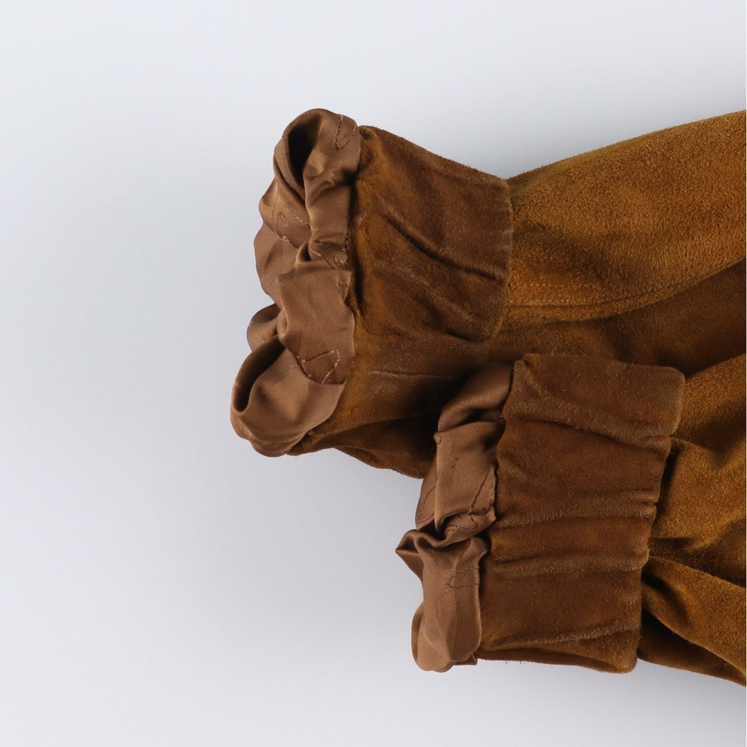 Vintage Leonardo Riva suede leather jacket, size M, men's size M Genuine Leather Suede Leather brown type Vintage Second Hand