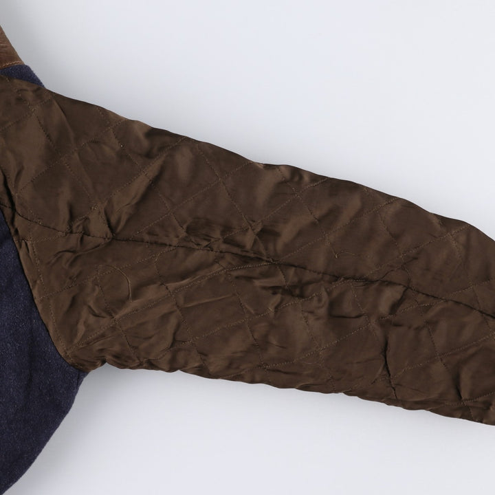 Vintage HARVEY LOGAN Balster Jacket, suede leather blouson, made in Italy, men's size M unclear brown type Vintage Second Hand