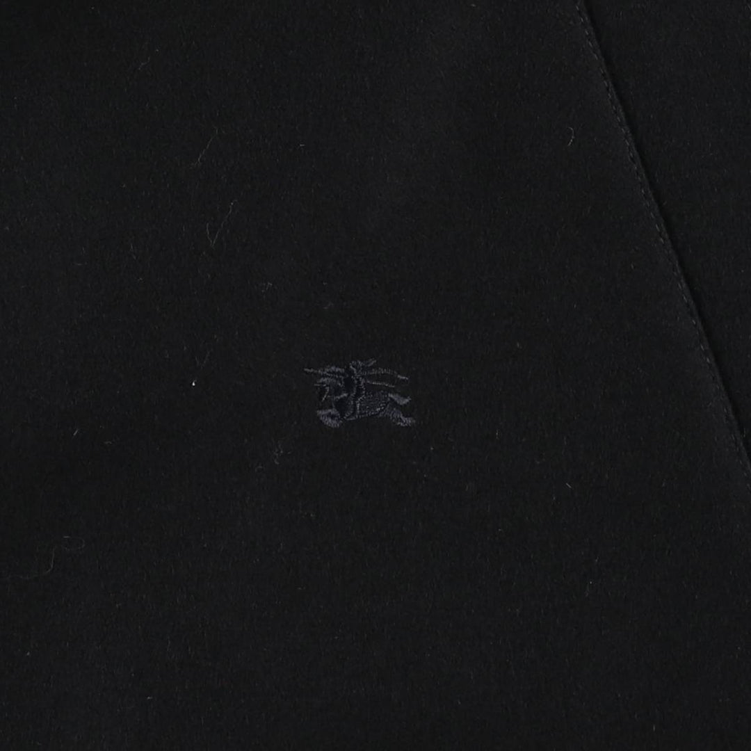 Burberry's wool half coat, men's size XL wool black type Vintage Second Hand