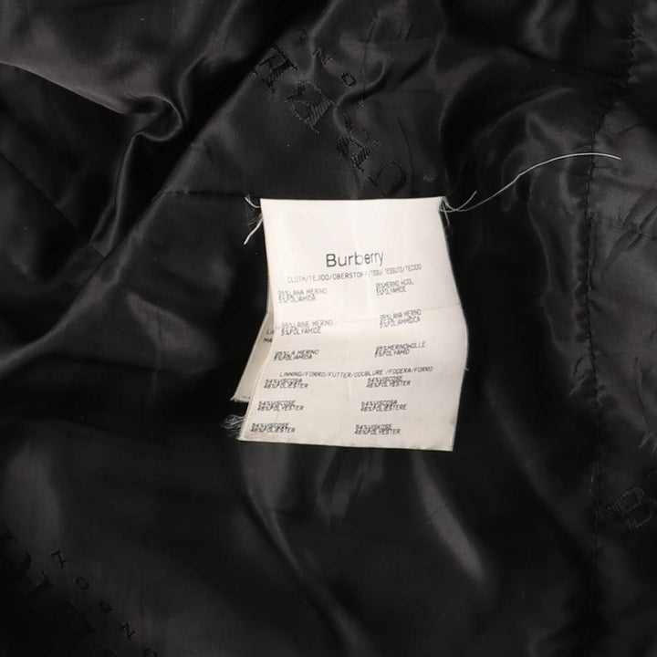 Burberry's wool half coat, made in Spain, size L wool navy blue type Vintage Second Hand