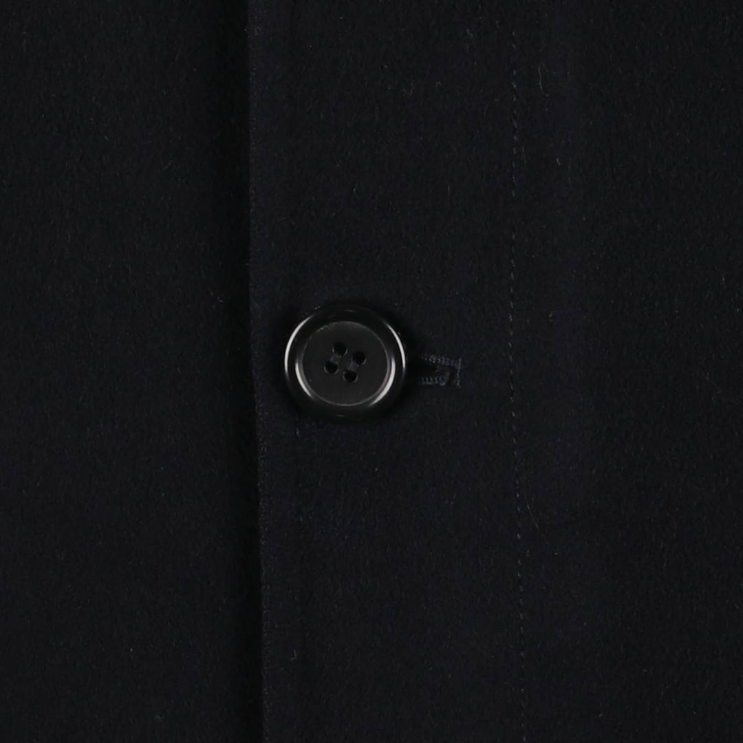 Burberry's wool half coat, made in Spain, size L wool navy blue type Vintage Second Hand