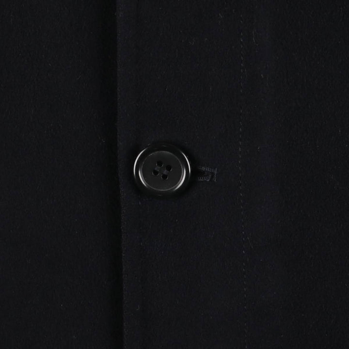 Burberry's wool half coat, made in Spain, size L wool navy blue type Vintage Second Hand