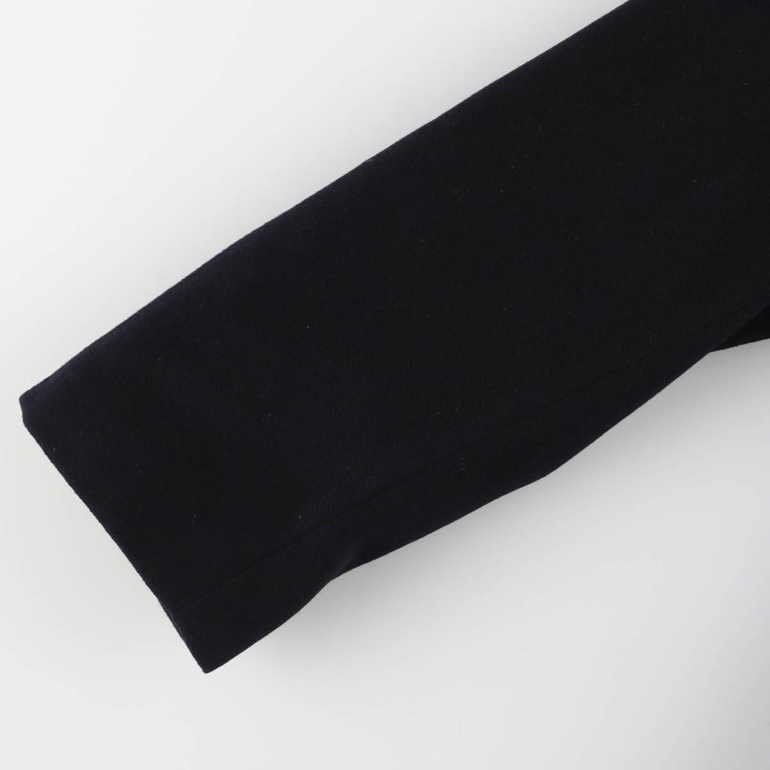 Burberry's wool half coat, made in Spain, size L wool navy blue type Vintage Second Hand