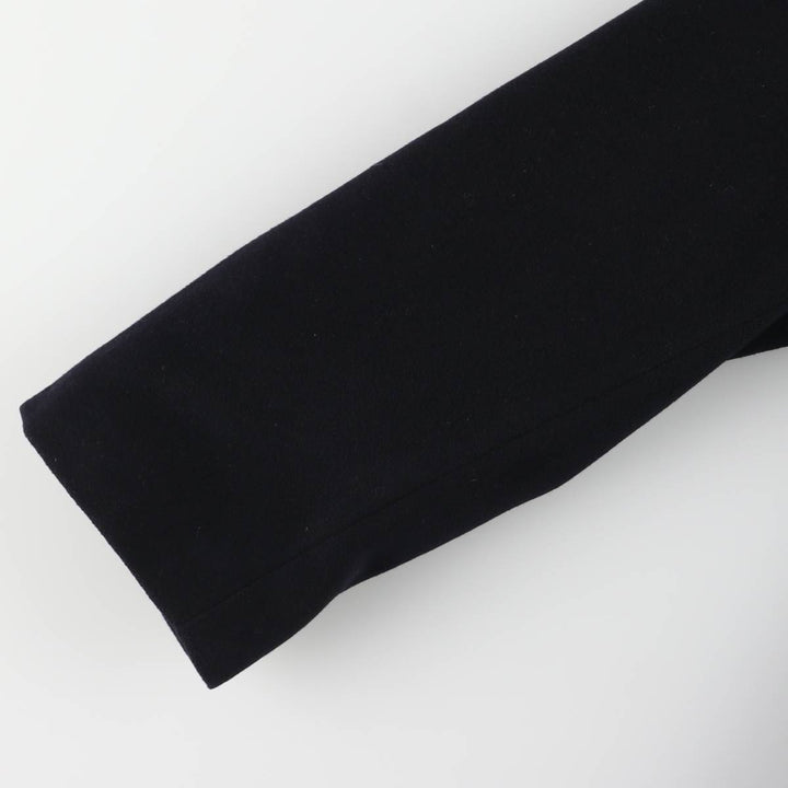 Burberry's wool half coat, made in Spain, size L wool navy blue type Vintage Second Hand