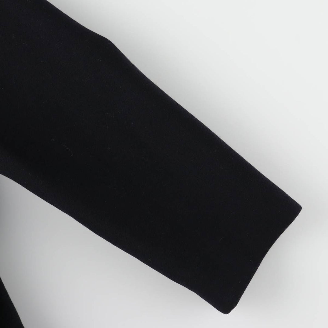 Burberry's wool half coat, made in Spain, size L wool navy blue type Vintage Second Hand