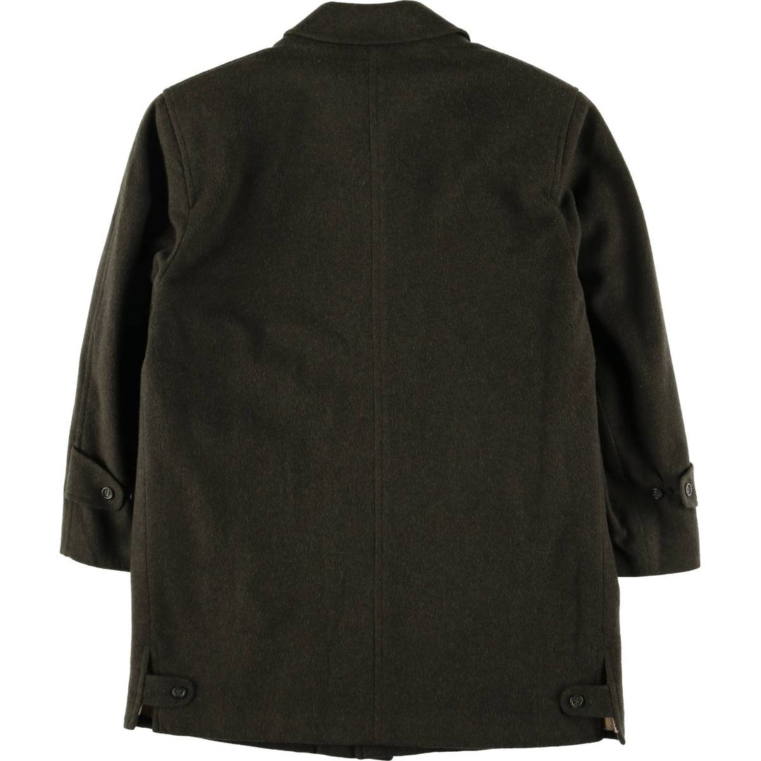 Burberry's BURBERRY LONDON wool half coat, men's size L wool Green type dark green Vintage Second Hand