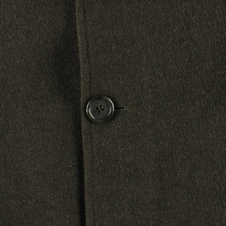 Burberry's BURBERRY LONDON wool half coat, men's size L wool Green type dark green Vintage Second Hand
