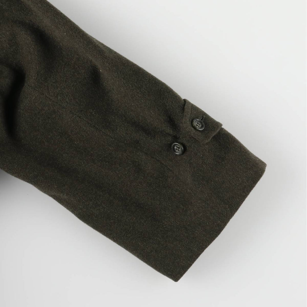 Burberry's BURBERRY LONDON wool half coat, men's size L wool Green type dark green Vintage Second Hand