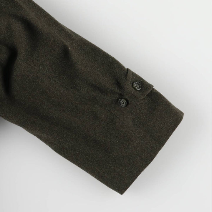 Burberry's BURBERRY LONDON wool half coat, men's size L wool Green type dark green Vintage Second Hand