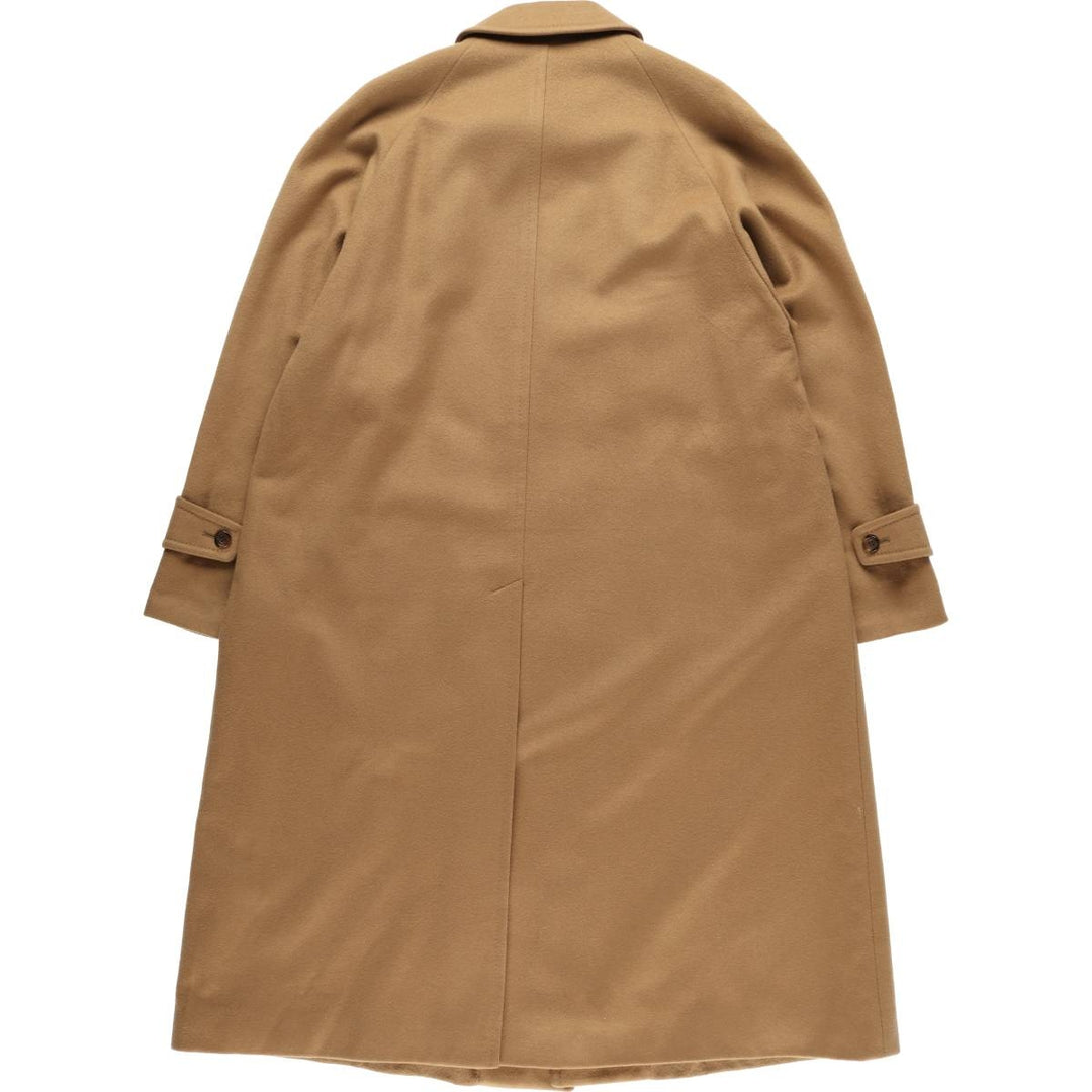 Aquascutum wool long coat, made in the UK, men's size XL Lamb wool beige type brown Vintage Second Hand