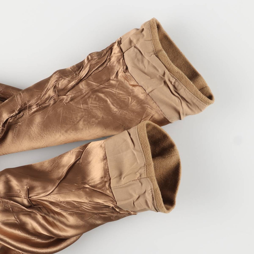 Aquascutum wool long coat, made in the UK, men's size XL Lamb wool beige type brown Vintage Second Hand