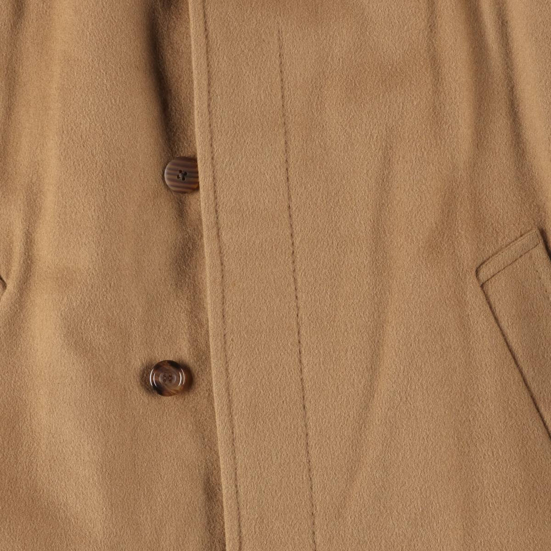 Aquascutum wool long coat, made in the UK, men's size XL Lamb wool beige type brown Vintage Second Hand