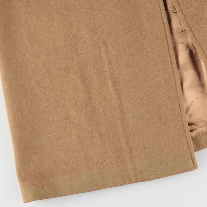 Aquascutum wool long coat, made in the UK, men's size XL Lamb wool beige type brown Vintage Second Hand
