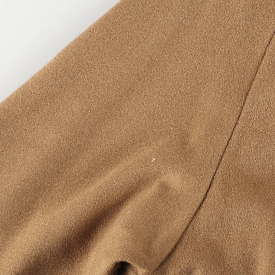 Aquascutum wool long coat, made in the UK, men's size XL Lamb wool beige type brown Vintage Second Hand