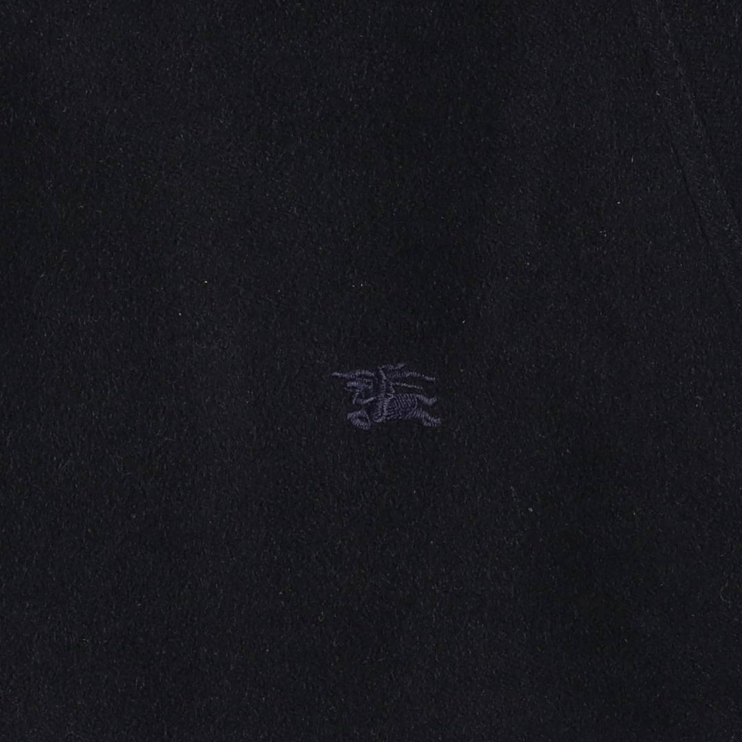 Burberry's wool half coat, made in Spain, size 5 (men's size L) wool navy blue type Vintage Second Hand