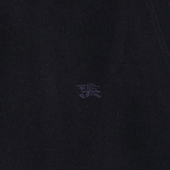 Burberry's wool half coat, made in Spain, size 5 (men's size L) wool navy blue type Vintage Second Hand