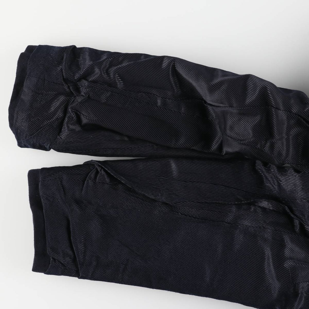 Burberry's wool half coat, made in Spain, size 5 (men's size L) wool navy blue type Vintage Second Hand