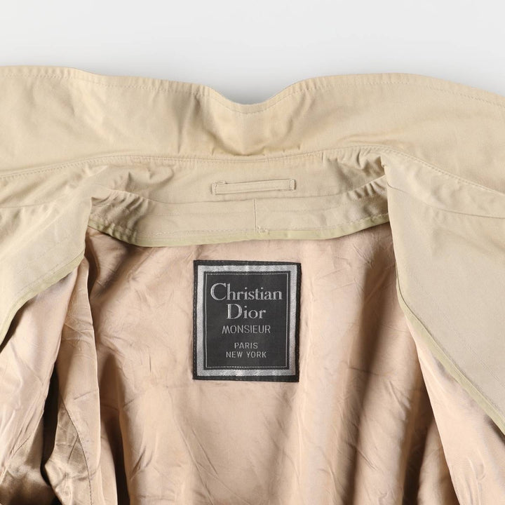 Christian Dior MONSIEUR trench coat, men's size L polyester Beige type Vintage Second Hand