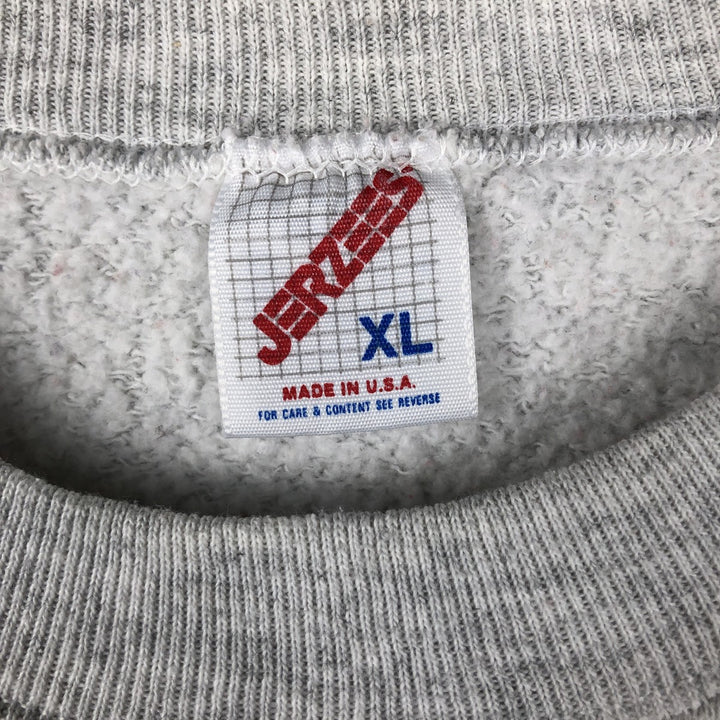 80s-90'S Jerseys Marsh and McLennan Advertising Sweatshirt, Made in USA, Men's Size XL cotton gray type Vintage Second Hand