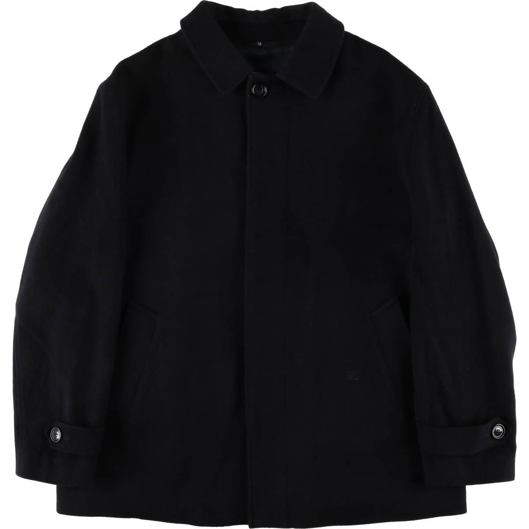 Burberry's BURBERRY LONDON wool half coat, men's size XXL wool navy blue type Vintage Second Hand