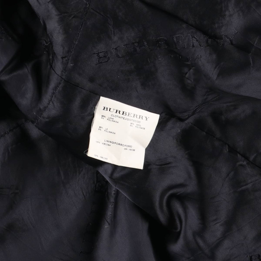 Burberry's BURBERRY LONDON wool half coat, men's size XXL wool navy blue type Vintage Second Hand