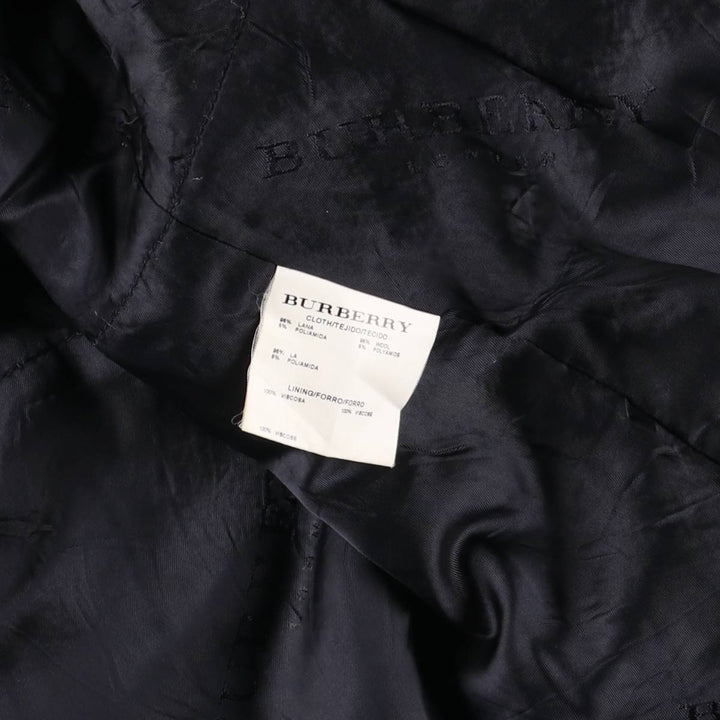Burberry's BURBERRY LONDON wool half coat, men's size XXL wool navy blue type Vintage Second Hand