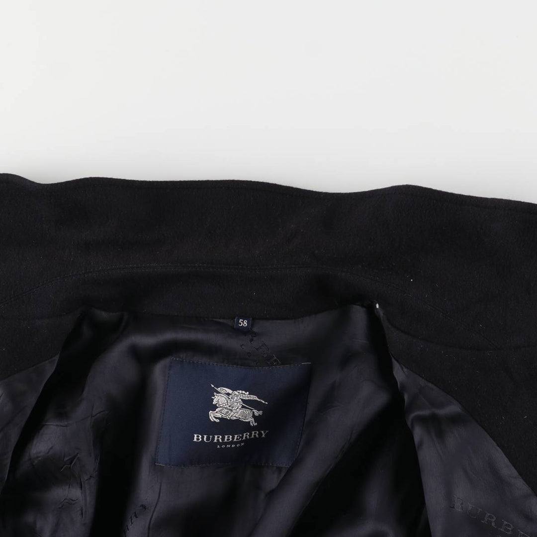 Burberry's BURBERRY LONDON wool half coat, men's size XXL wool navy blue type Vintage Second Hand