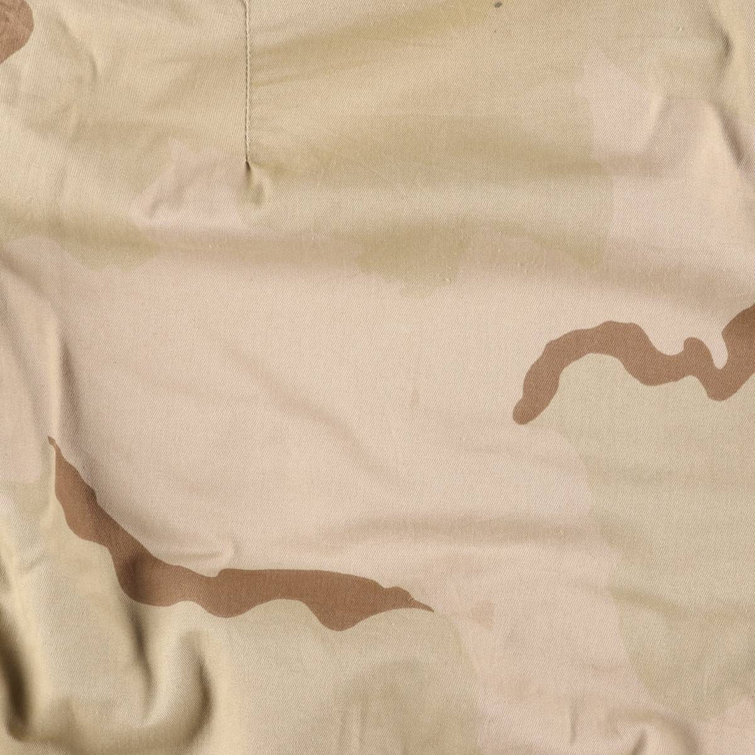 Alpha MA-1 Type Camouflage Pattern 3C Desert Camo Padded Military Flight Jacket, Made in USA, Men's Size XL polyester Khaki type brown Vintage Second Hand